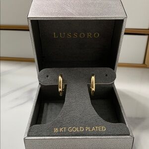 lussoro gold plated huggies